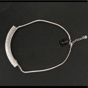 Alfani pavé-embellished bar necklace